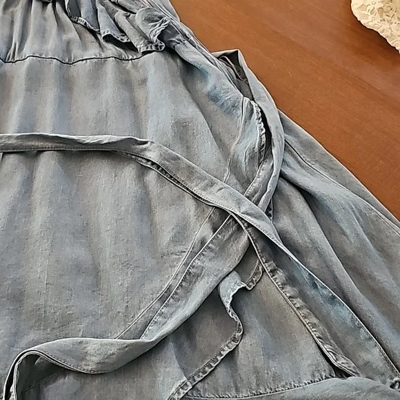 Denim Racer back tank sundress - Picture 3 of 6